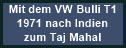 Mit dem VB Bulli T1 nach Indien